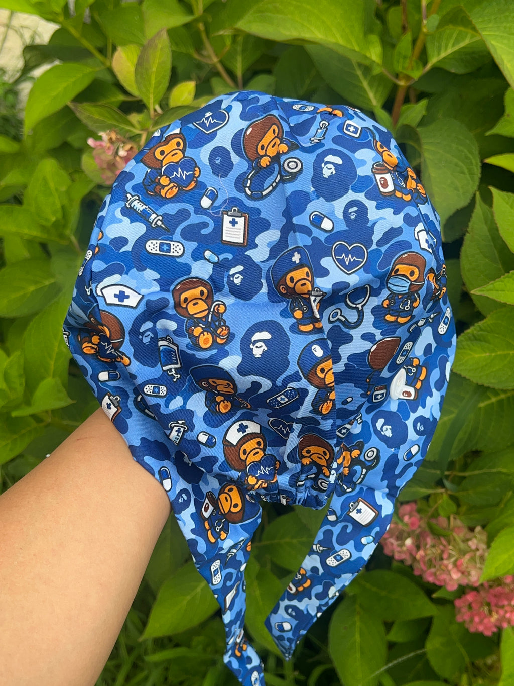 Blue Camo Nurse Scrub Cap – Baby Milo Healthcare Print