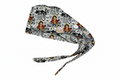 Luffy Inspired  Scrub Cap – Satin-Lined Tie-Back with Button Loop